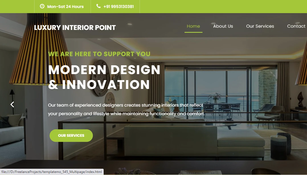 Picture of client's website that is super fast>
          <p style=